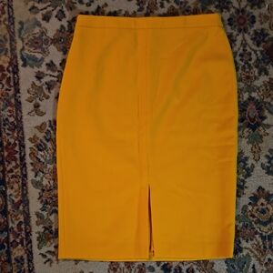 Ann Taylor Vibrant Yellow Pencil Skirt